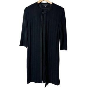 MING WANG BLACK LONG SLEEVE WOMEN CARDIGAN SWEATER SIZE XS BRAND NEW